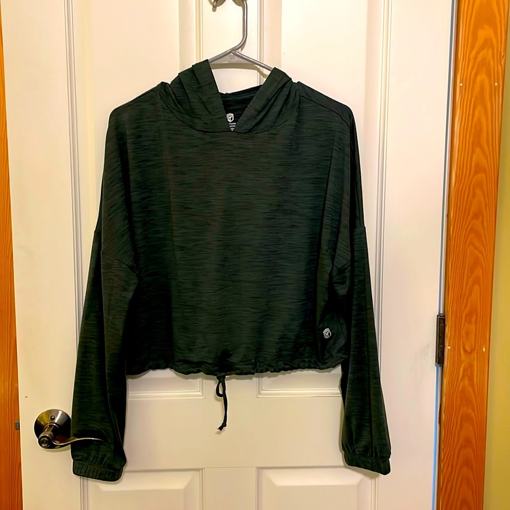 Dark green lightweight hoodie from Born Primitive - small